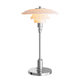 Louis Poulsen PH 2/1 Portable Table Lamp in High Lustre Chrome Plated — packshot, detail