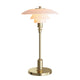 Louis Poulsen PH 2/1 Portable Table Lamp in Brass Metallised — packshot, detail
