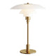 Louis Poulsen PH 3½-2½ Glass Table Lamp in Brass Metallised — packshot