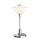 Louis Poulsen PH 1/1 Portable Table Lamp in Chrome — packshot, detail