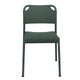 Fritz Hansen Vind Outdoor Dining Chair in Hunter Green — front packshot