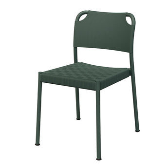 Fritz Hansen Vind Outdoor Dining Chair in Hunter Green — packshot front