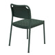 Fritz Hansen Vind Outdoor Dining Chair in Hunter Green — rear packshot