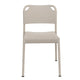 Fritz Hansen Vind Outdoor Dining Chair in Misty Grey — front packshot