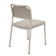 Fritz Hansen Vind Outdoor Dining Chair in Misty Grey — rear packshot