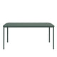 Fritz Hansen Vind Outdoor Dining Table in Hunter Green — packshot side view