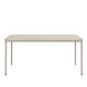 Fritz Hansen Vind Armchair, Chair and Table in Mist Grey — packshot side view