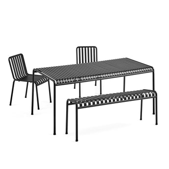 HAY Palissade Large Outdoor Dining Bundle Anthracite