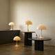 Louis Poulsen Panthella 250 Portable Table Lamp V3 — lifestyle, with Panthella 320 Table Lamp, illuminated
