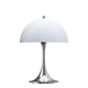 Louis Poulsen Panthella 250 Portable Lamp — Opal Blue Grey with chrome base packshot