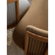 Carl Hansen RF1904 Sideways Lounge Chair in Oak Oil, Molly 112 — lifestyle, detail, with RF1903 Sideways Sofa