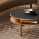 Carl Hansen RF1905 Sideways Coffee Table in Oak Oil — lifestyle, detail, with RF1903 Sideways Sofa