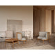 Carl Hansen RF1904 Sideways Lounge Chair in Oak Oil, Molly 112 — lifestyle, with RF1905