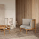 Carl Hansen RF1904 Sideways Lounge Chair in Oak Oil, Molly 112 — lifestyle, with RF1905