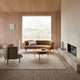 Carl Hansen RF1904 Sideways Lounge Chair in Oak Oil —lifestyle, with RF1903 Sideways Sofa and RF1905
