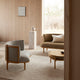 Carl Hansen RF1904 Sideways Lounge Chair in Oak Oil — lifestyle, with RF1903 Sideways Sofa and RF1905