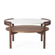 Carl Hansen RF1905 Sideways Coffee Table in Walnut Oil, Marble — packshot