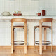 HAY Rey Counter Stool in Golden WB Lacquered Beech — lifestyle