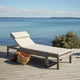 Skagerak Riviera Sunbed Cushion in Papyrus — lifestyle, with Skagerak Riviera Sunbed