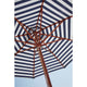 Skagerak Messina Parasol in Dark Blue Stripe — lifestyle, detail