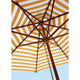 Skagerak Messina Parasol in Golden Yellow Stripe — lifestyle, detail