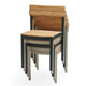 Skagerak Pelagus Outdoor Dining Chair in Hunter Green and Light Ivory — packshot, stacked