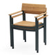 Skagerak Pelagus Outdoor Dining Armchair in Hunter Green — packshot, stacked
