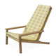 Skagerak Between Lines Deck Chair Cushion in Lemon Sand Stripe — packshot