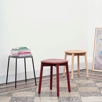 HAY Soft Edge 72 Low Stool Wooden
