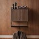 String System Cabinet Flip Door in Walnut (Clear Lacquer) — lifestyle