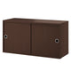 String System Cabinet Sliding Doors in Dark Oak — packshot