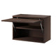 String System Cabinet Flip Door in Dark Oak W58cm — packshot, open