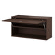 String System Cabinet Flip Door in Dark Oak W78cm — packshot, open