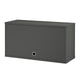 String System Cabinet Flip Door in Dark Grey Lacquered W78cm — packshot