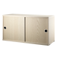 String System Cabinet Sliding Doors in Ash (Clear Lacquer) — packshot