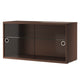 String System Display Cabinet in Dark Oak — packshot
