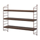 String Pocket Shelving in Dark Oak/Dark Brown — packshot