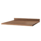 String System Work Desk Wooden Shelf W58cm in Walnut (Clear Lacquer) — packshot