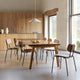 Carl Hansen SH900 Extend Table in Oak Oil — lifestyle, with VLA26T and VLA26P chairs