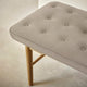 Carl Hansen VLA75S Foyer Bench in Oak Oil, Hallingdal 650200 — lifestyle, detail