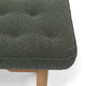 Carl Hansen VLA75S Foyer Bench in Oak Oil, Bute Tiree 9667 Seaweed — packshot, detail