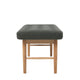 Carl Hansen VLA75S Foyer Bench in Oak Oil, Bute Tiree 9667 Seaweed — packshot, detail