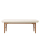 Carl Hansen VLA75S Foyer Bench in Oak Oil, Vidar 1511 — packshot, detai