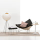 Vitra Akari 10A Floor Lamp — studio, with Vitra Coconut Lounge Chair