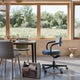 Vitra Allstar Office Chair — lifestyle, with HAL Soft Wood, Plate Dining Table, Locker Box