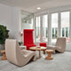 Vitra Visiona Stool with Vitra Amoebe Lounge Chair and Amoebe Highback — lifestyle