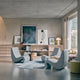 Vitra Amoebe Lounge Chair in Cosy 2 Pale Blue — lifestyle