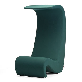 Vitra Amoebe Highback Lounge Chair in Volo Forest — front view