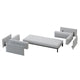 Vitra Anagram 3 Seater Sofa — module exploded view