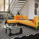 Vitra Noguchi Coffee Table — lifestyle, with Vitra Anagram Sofa